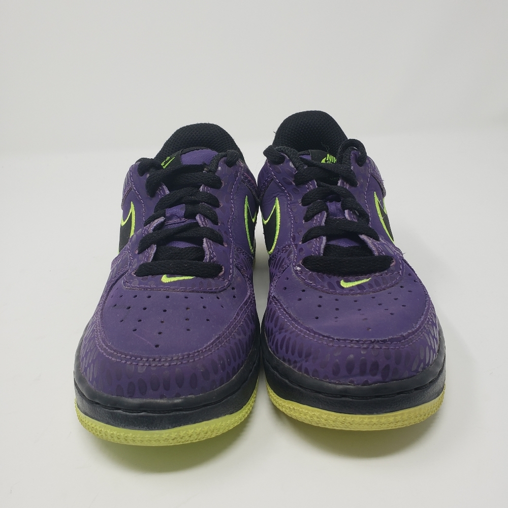 Nike Air Force 1 Court Purple Volt Sneakers 13 - Picture 8 of 10